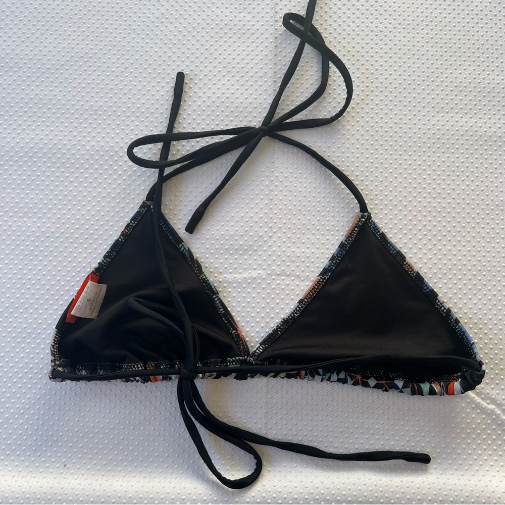 Clover Canyon Patterned Triangle String Bikini To… - image 3